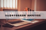 什么是电子游戏竞技场（啥叫电子竞技）