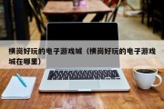 横岗好玩的电子游戏城（横岗好玩的电子游戏城在哪里）