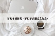 梦幻手游耐龙（梦幻手游耐龙宫加点）