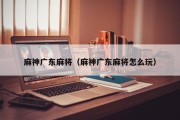 麻神广东麻将（麻神广东麻将怎么玩）