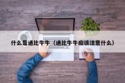 什么是通比牛牛（通比牛牛应该注意什么）