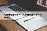 文肖是哪几个生肖（文肖是哪几个生肖2022年的）